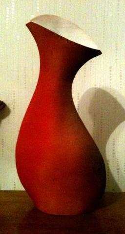 Red Vase unglazed